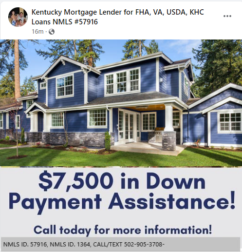 Kentucky Housing Corporation $7,500 Down Payment Assistance for Kentucky Homebuyers