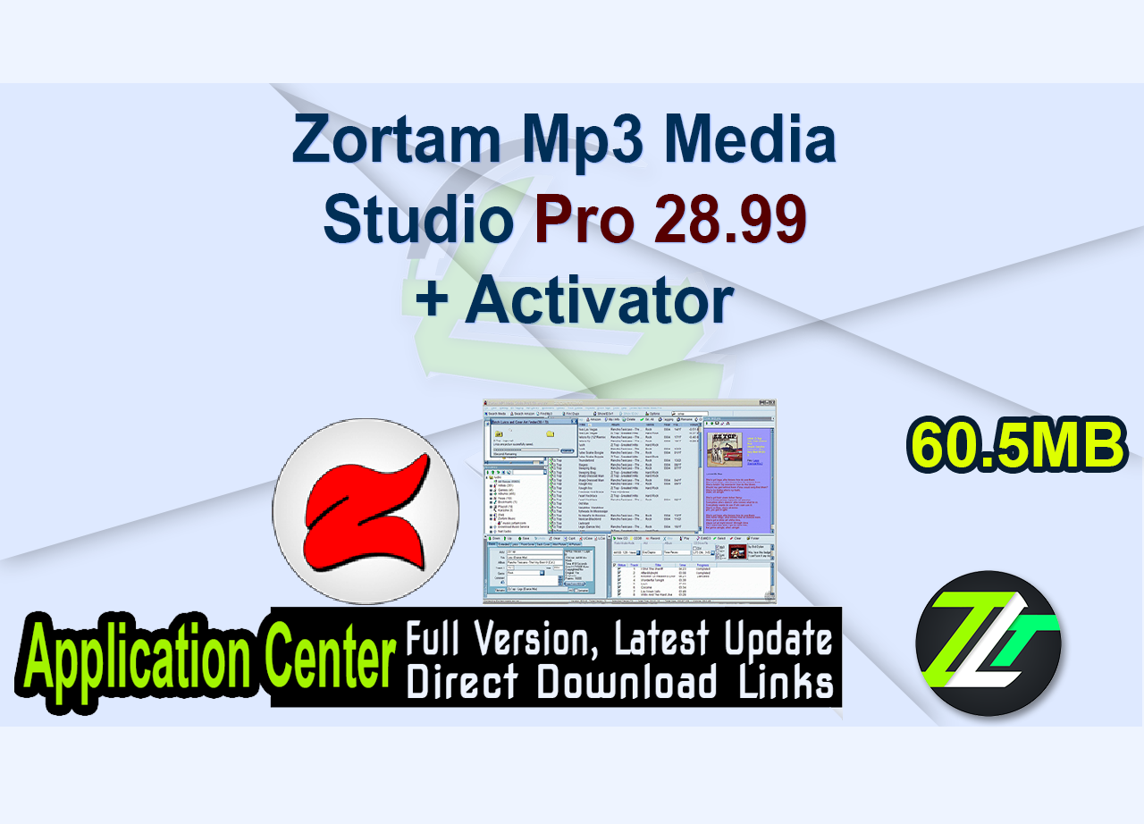 Zortam Mp3 Media Studio Pro 28.99 + Activator