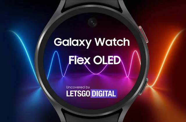 Samsung Galaxy smartwatch rotating and rollable display