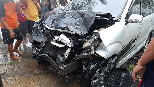 Kecelakan di Desa Wanogora Kulon Purbalingga Melibatkan Mobil Daihatsu Granmax Dengan Toyota Avanza