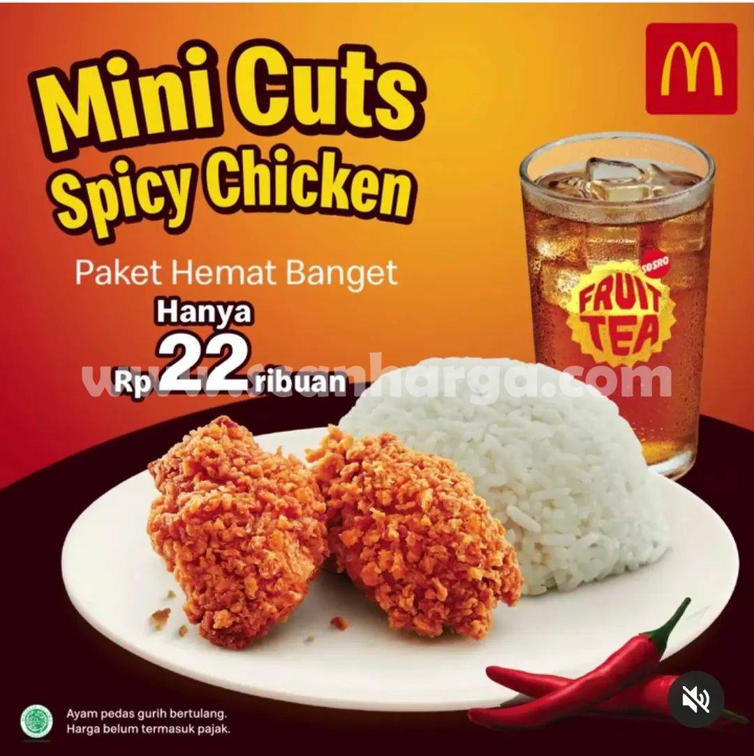 McDonalds Mini Cuts Spicy Chicken Paket Hemat Cuma Rp 22rb*