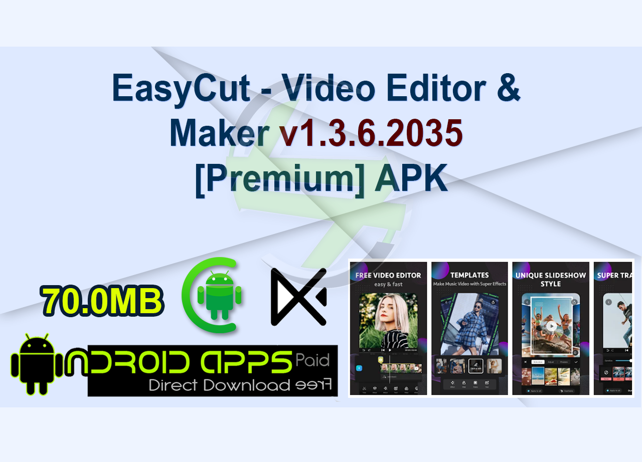 EasyCut - Video Editor & Maker v1.3.6.2035 [Premium] APK
