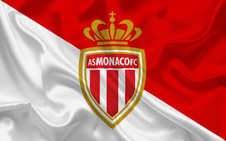 fond ecran drapeau monaco avec ecusson as monaco fc