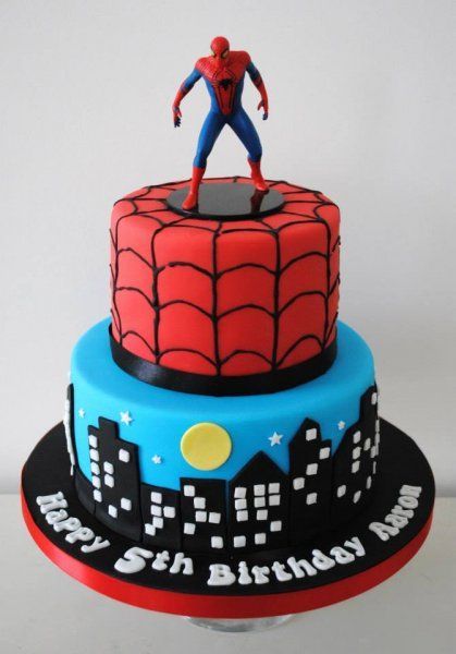 spider-man birthday cake