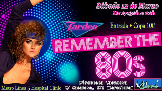 Flyer Tardeo Remember the 80s