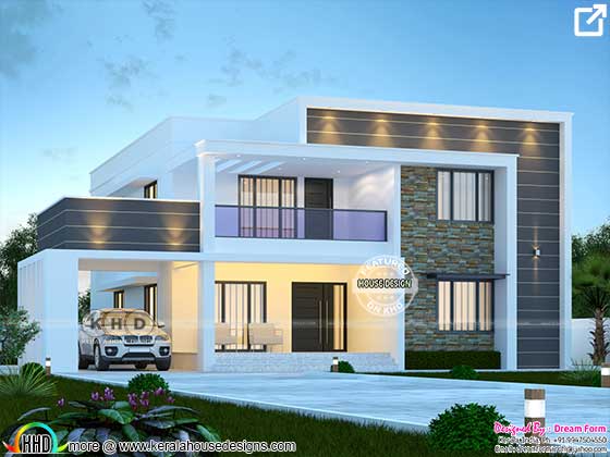 Modernist Kerala home design