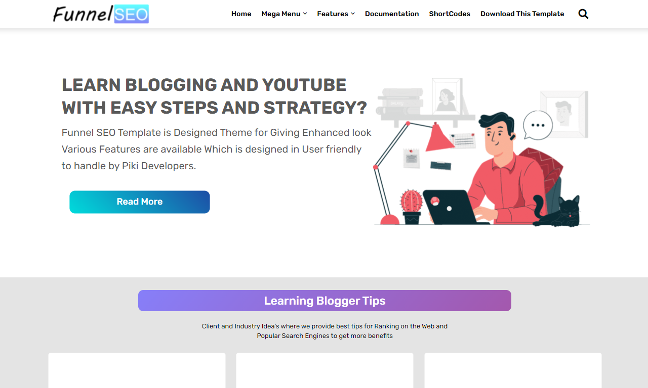 Funnel SEO Blogger Template