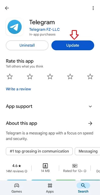 لماذا يتم حفظ رسالة Telegram؟