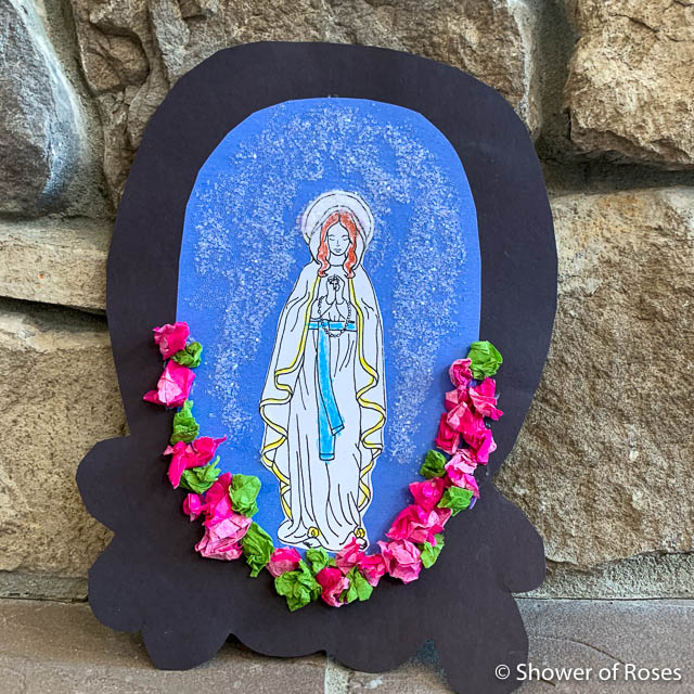 Our Lady of Lourdes Grotto Craft - Shower of Roses Blog