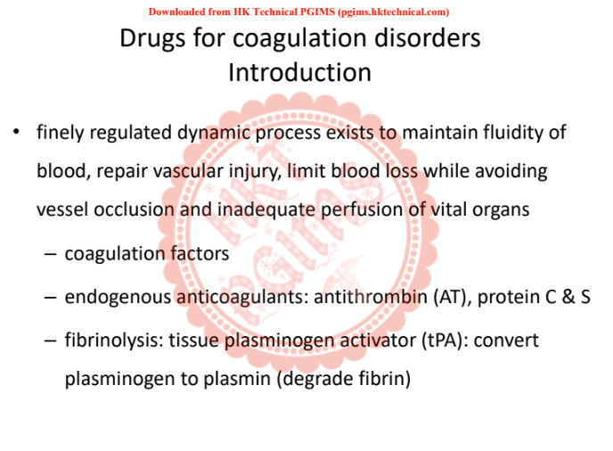 3 Drugs for coagulation disorders and anemia 4th Semester B.Pharmacy ,BP404T Pharmacology I,BPharmacy,Handwritten Notes,Important Exam Notes,BPharm 4th Semester,
