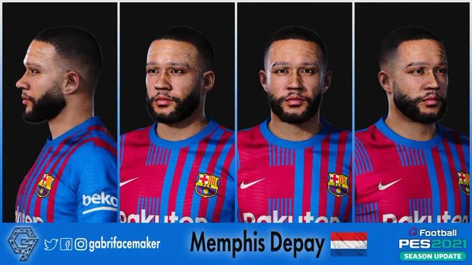 Faces Memphis Depay For eFootball PES 2021