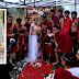 GROOM SHOW UP IN GLADIATOR COSTUME ALONG WITH HIS GROOMSMEN IN A WEDDING INSPIRED BY 300 SPARTAN MOVIE