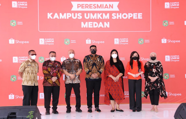 Bobby Nasution Resmikan Kampus UMKM Shopee, Promosi Digital Pelaku Usaha Kota Medan 