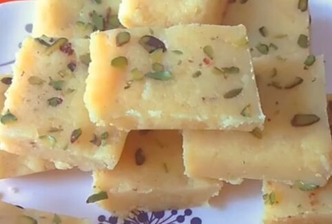 Sakarkand ki barfi