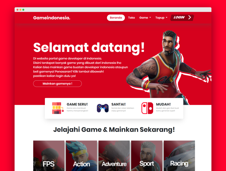 Source Code Aplikasi Portal Game Berbasis Web