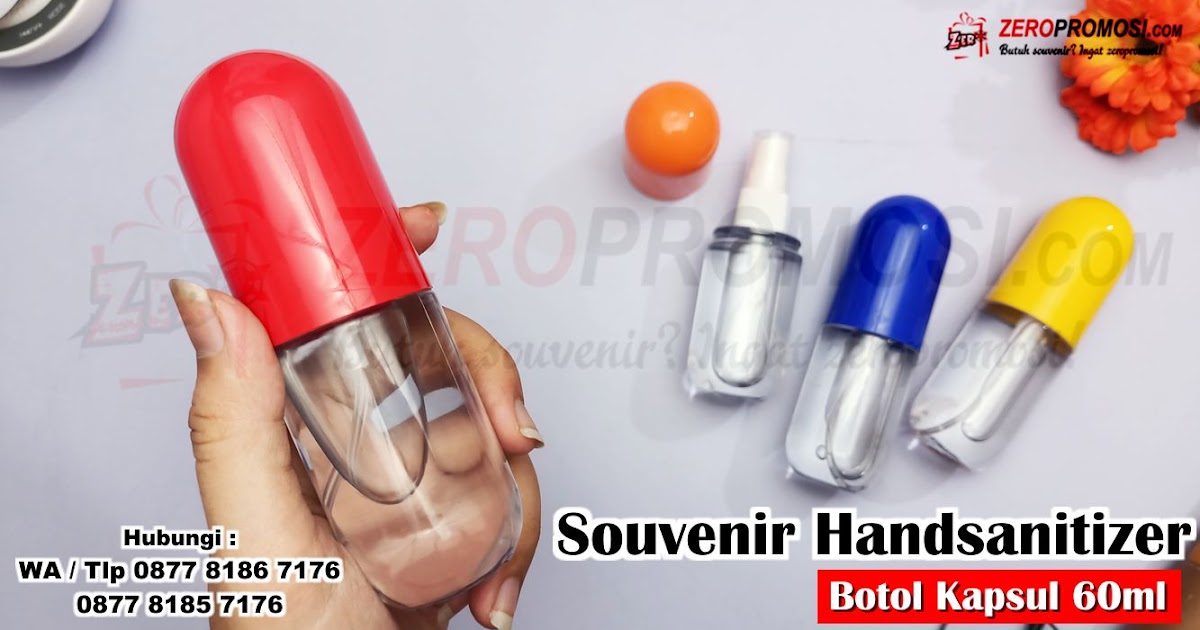  Jual Souvenir Desinfektan Handsanitizer Kapsul Unik Isi 60ml Termurah 