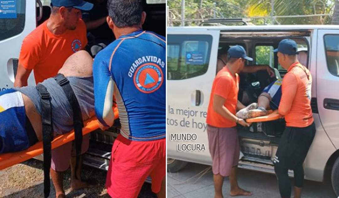 El Salvador: Guardavidas rescatan a dos personas en peligro de ahogarse en playa Barra de Santiago