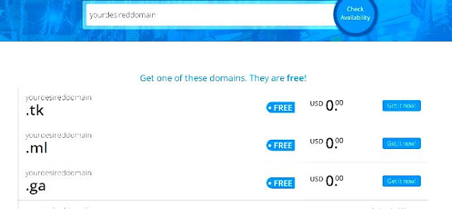how to add freenom domain to blogger
