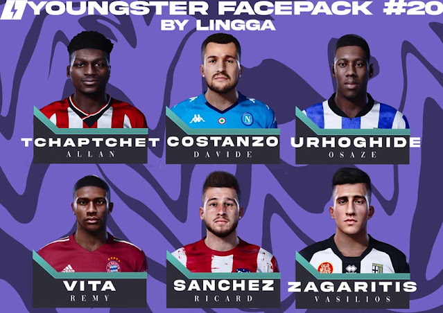 Youngster Facepack V20 2021 For eFootball PES 2021