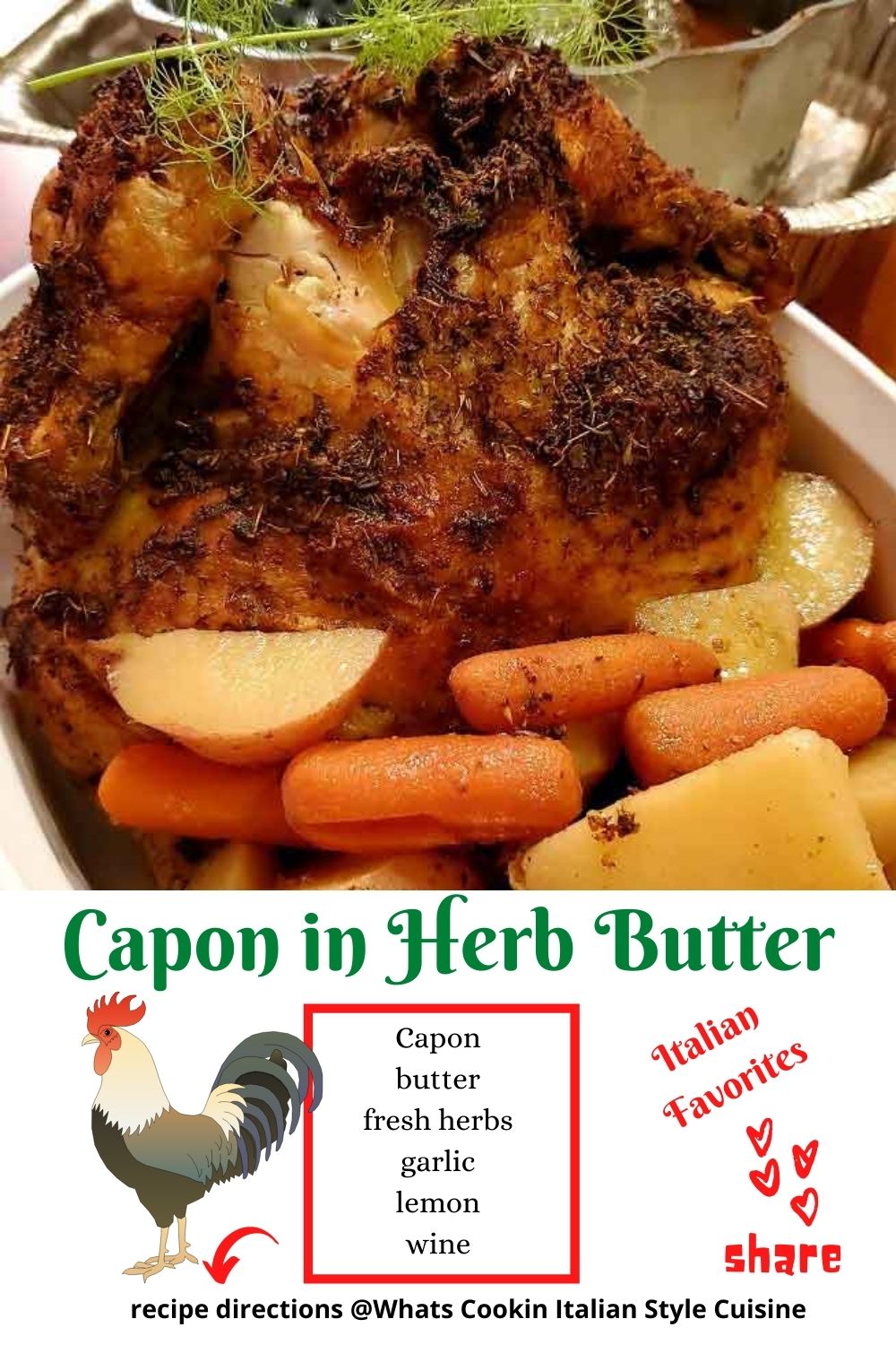 this is a pin for later on how to make a roasted capon