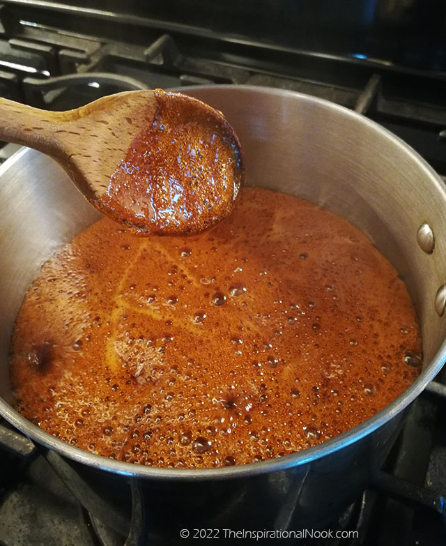 How to make burnt sugar simple syrup
