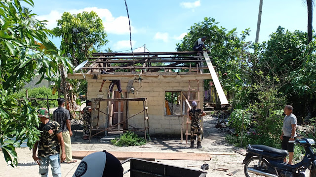 Rumah Alm Salam Warga Kampung Baru Sudah Selesai Direnovasi Dengan Gotong Royong
