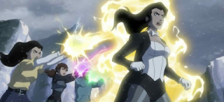 Image of Mary, Khalid, and Thirteen powering up Zatanna