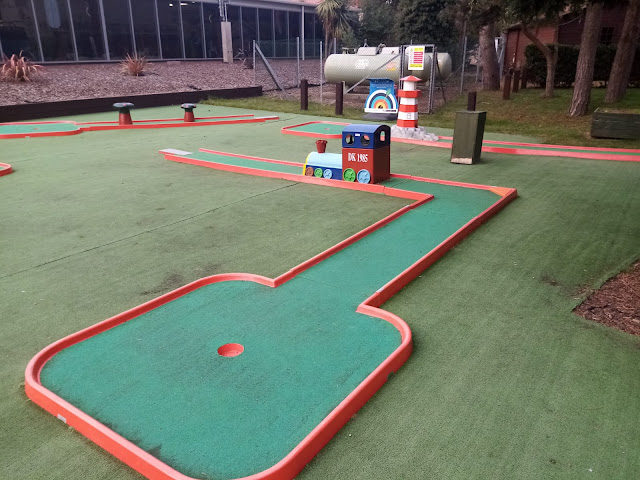 Mini Golf at Haven's Wild Duck Holiday Park in Great Yarmouth, Norfolk. Photo by Sophia Moles, October 2021