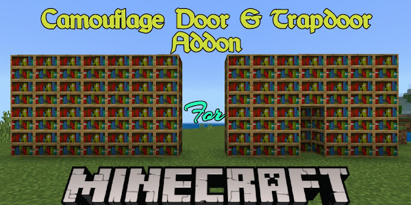 Camouflage Door & Trapdoor Addon For Minecraft PE