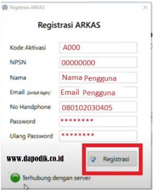 Cara Mendapatkan Kode Registrasi