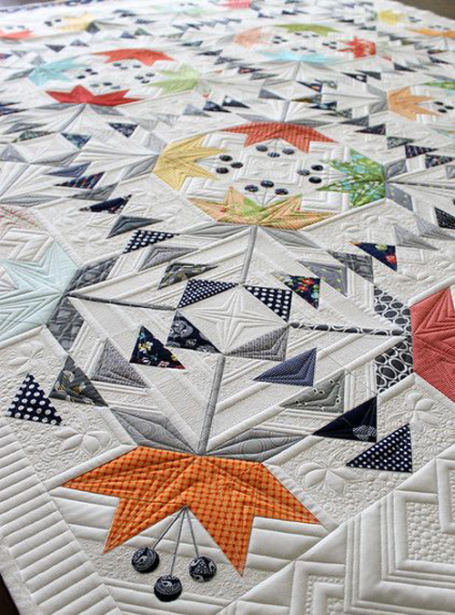 Geese in The Lillies Quilt Tutorial