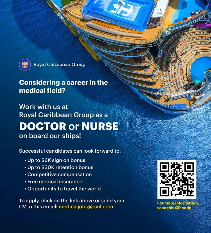 Royal Caribbean cruise hiring nurses