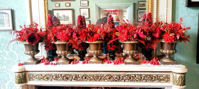 Christmas decorations at the Chateau of Chenonceau, Indre et Loire, France. Photo by Loire Valley Time Travel.