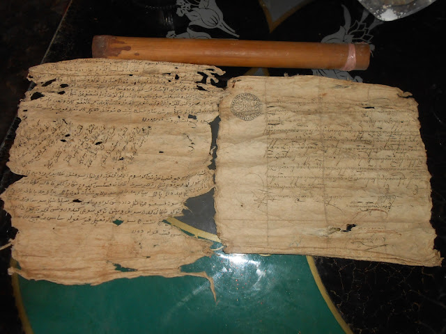 Foto surat tanah raja sumenep yang diberikan kepada syekh ali akbar pasongsongan