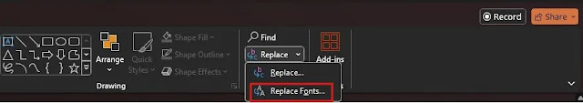 استبدال الخط الشائع بخط مخصص وإصلاح خطأ Font Not Available