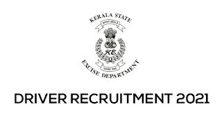 Kerala Excise Department Driver Recruitment 2021 - Apply Online For District Wise Excise Driver Jobs
