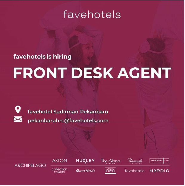 Lowongan Kerja Front Desk Agent Favehotels Pekanbaru November 2021