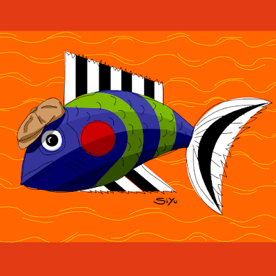 Siyu, Sinan Yucel, Illustration Art "Newsboy Fish"