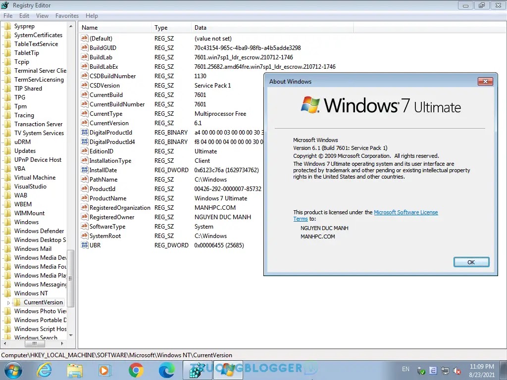 Windows 7 Ultimate All In One (AIO) No & Full Soft đã tích hợp Drive