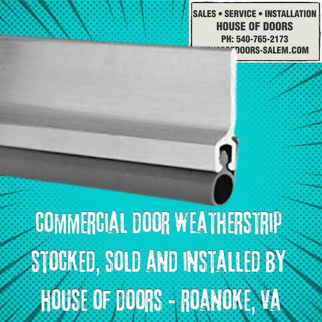 Commercial door weatherstrip