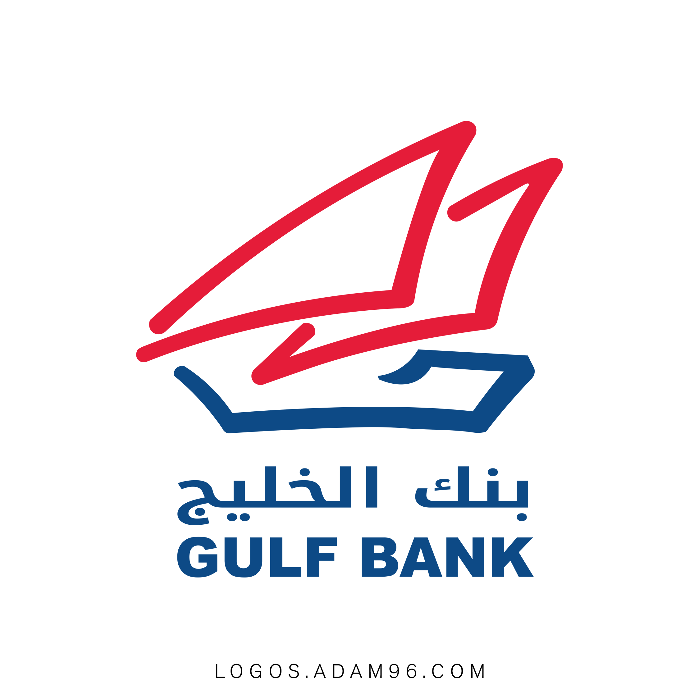 تحميل شعار بنك الخليج Logo Gulf Bank PNG PDF