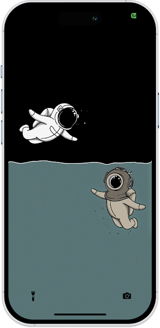 Blast Off with a Cute Astronaut Minimalist Wallpaper for Your Phone