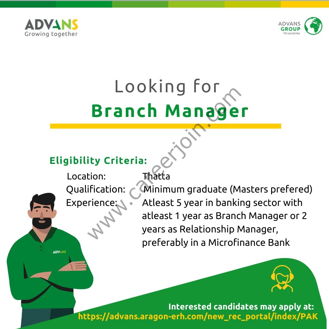 ADVANS Pakistan Microfinance Bank Ltd Jobs October 2021