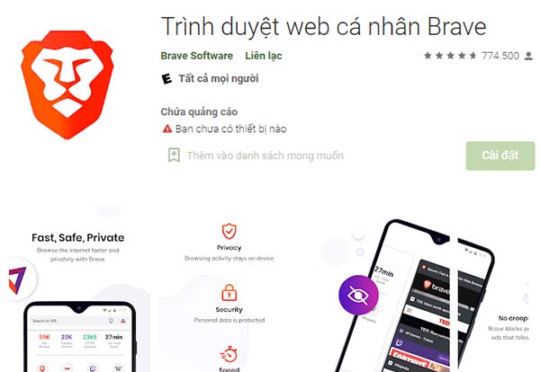 Download Brave Browser: Trình duyệt nhanh & bảo mật a