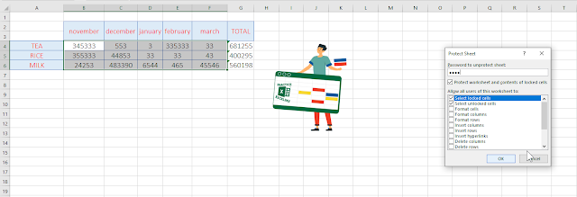 كيفية حماية الورقة في برنامج مايكروسوفت Excel