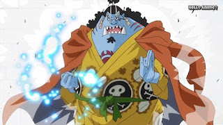 ワンピースアニメ WCI編 819話 ジンベエ | ONE PIECE ホールケーキアイランド編