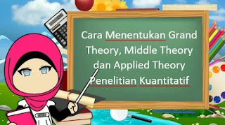 Cara Menentukan Grand Theory, Middle Theory dan Applied Theory Penelitian Kuantitatif