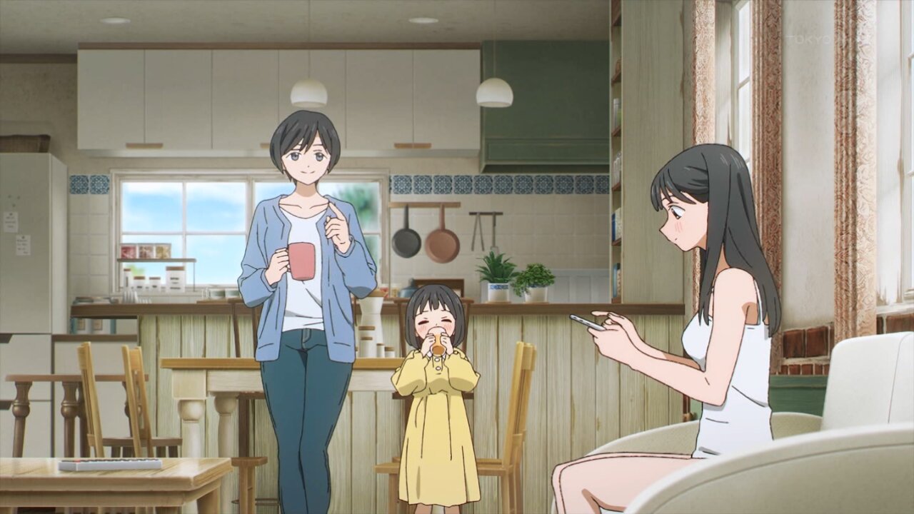 Cenas do primeiro episódio de Akebi-chan no Sailor-fuku