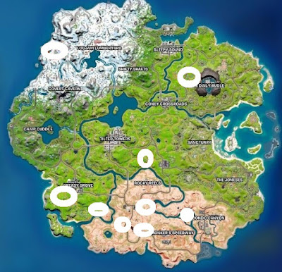 Fortnite, How to Complete, Throw Chickens, Challenge Guide, Chapter 3, Chicken Locations Map