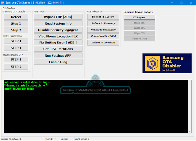 Samsung OTA Disabler [B19 Edition] 2023.03.01